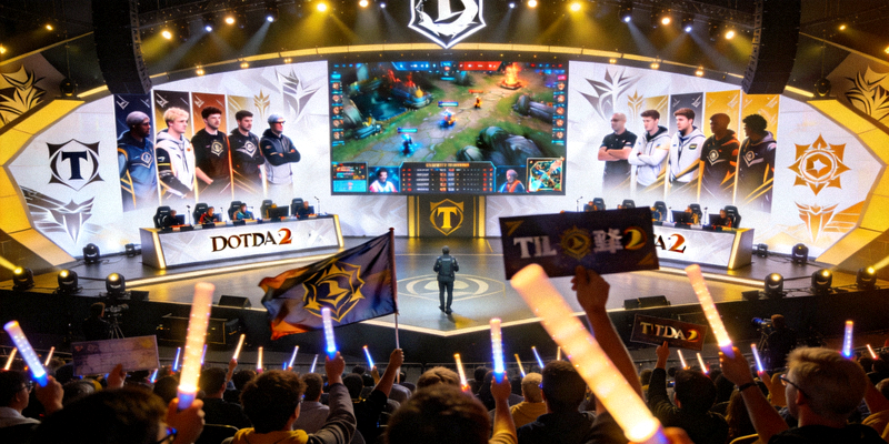 DOTA2国际邀请赛TI现场盛况与观众欢呼